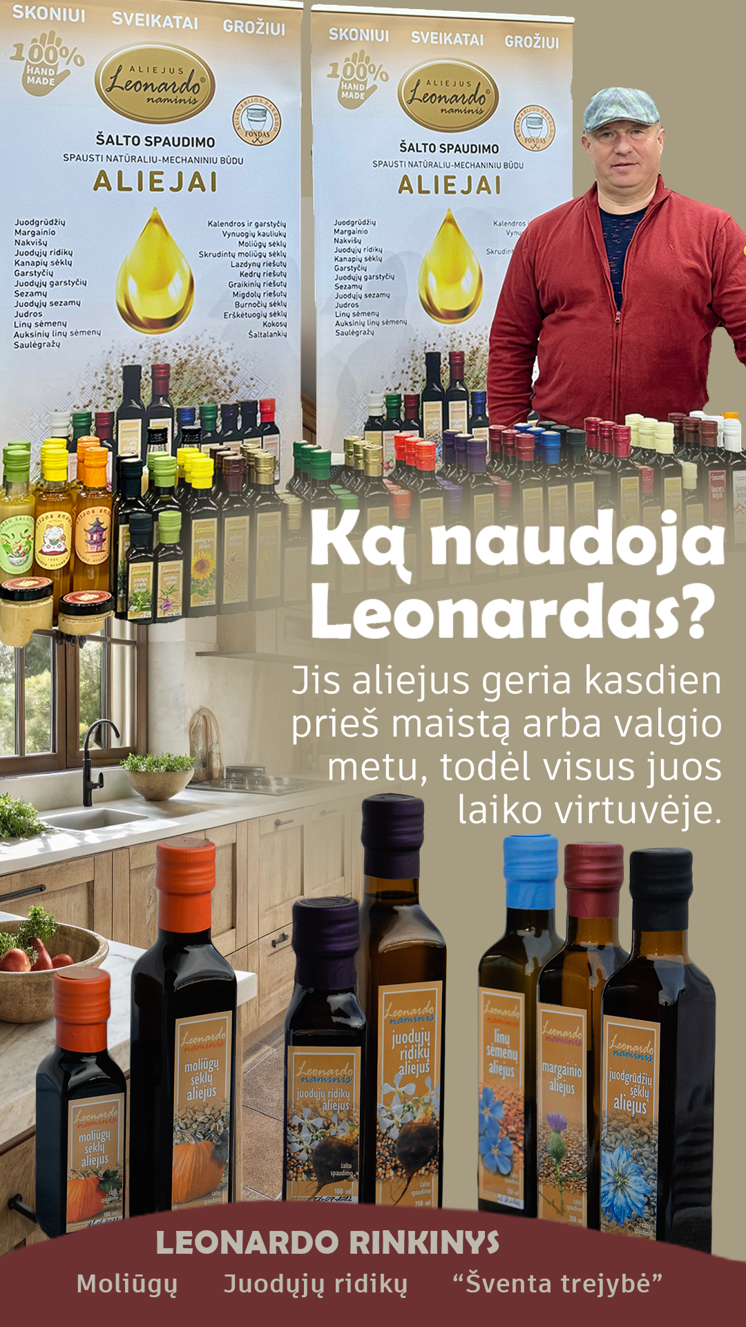 Ką naudoja Leonardas?