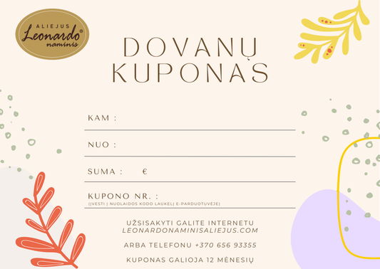 DOVANŲ KUPONAS